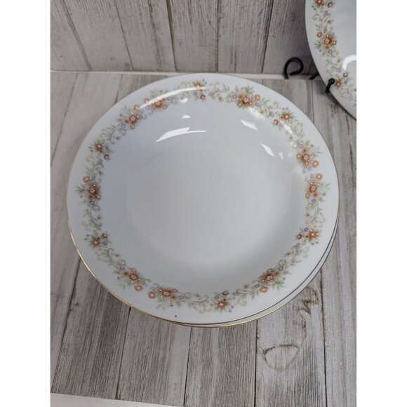 International Brighton Claridge 8302 Porcelain Set of 4 Cereal Soup Bowls - Picture 2 of 8